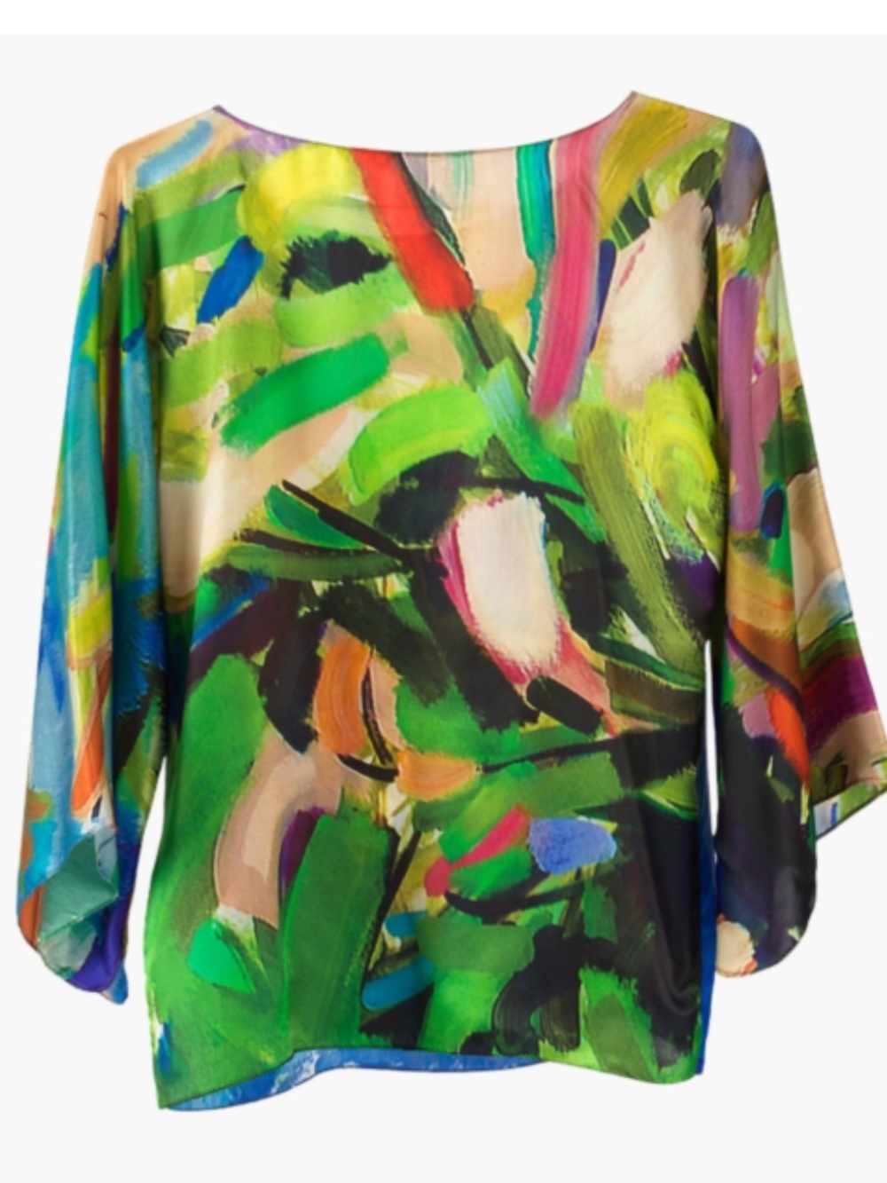 Dena Lyons reversible Blossoming – Silk Blouse